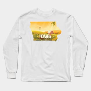 Iowa state design / Iowa lover / Iowa gifts / Iowa farmer gift / Iowa home state Long Sleeve T-Shirt